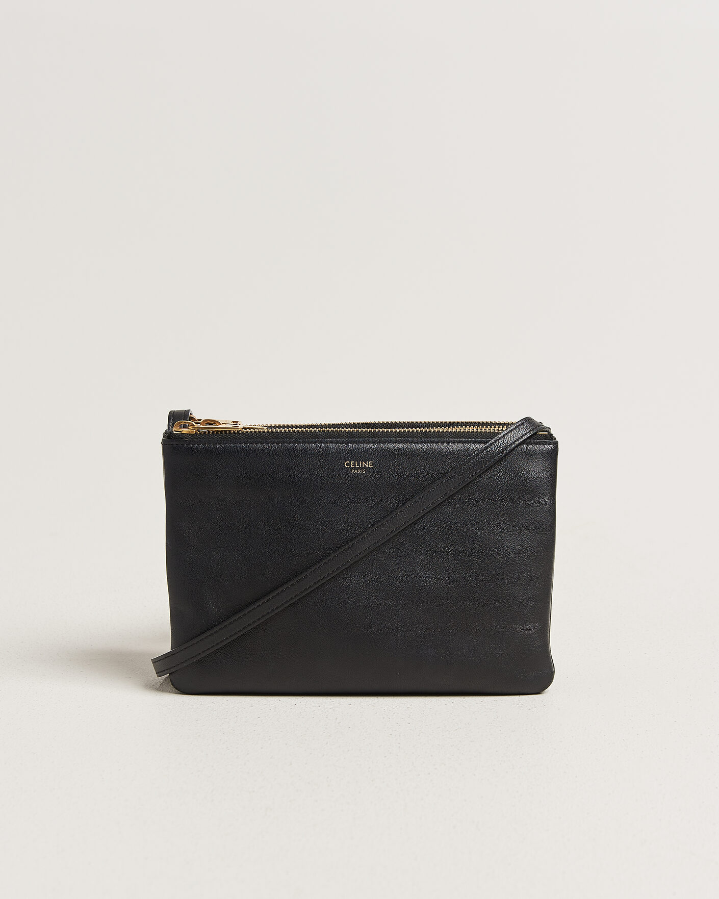 Herren | Pre-Owned & Vintage Bags | Celine Pre-Owned | Trio Bag Small Leather Black