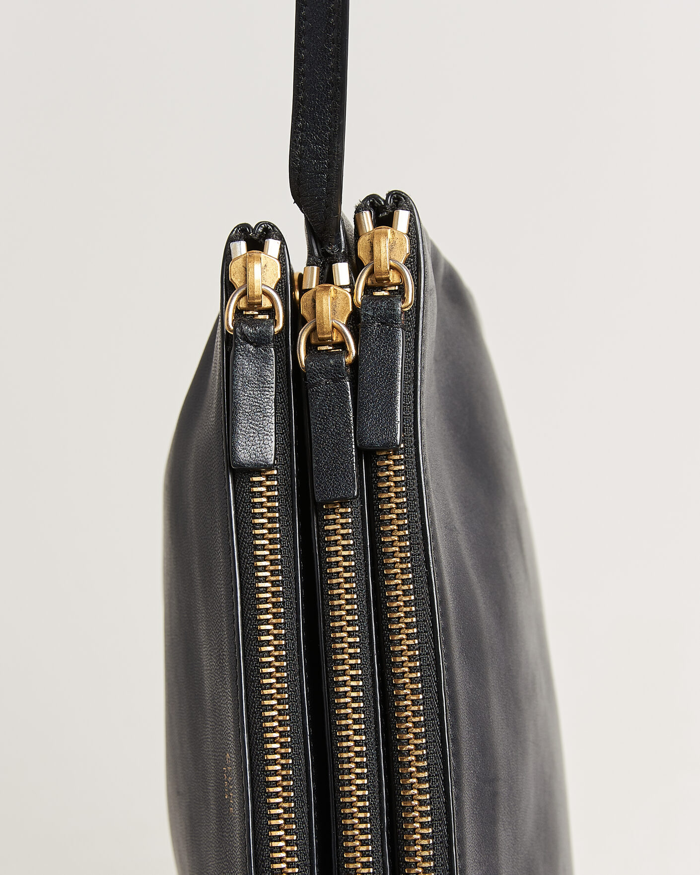 Herren | Pre-Owned & Vintage Bags | Celine Pre-Owned | Trio Bag Medium Leather Black