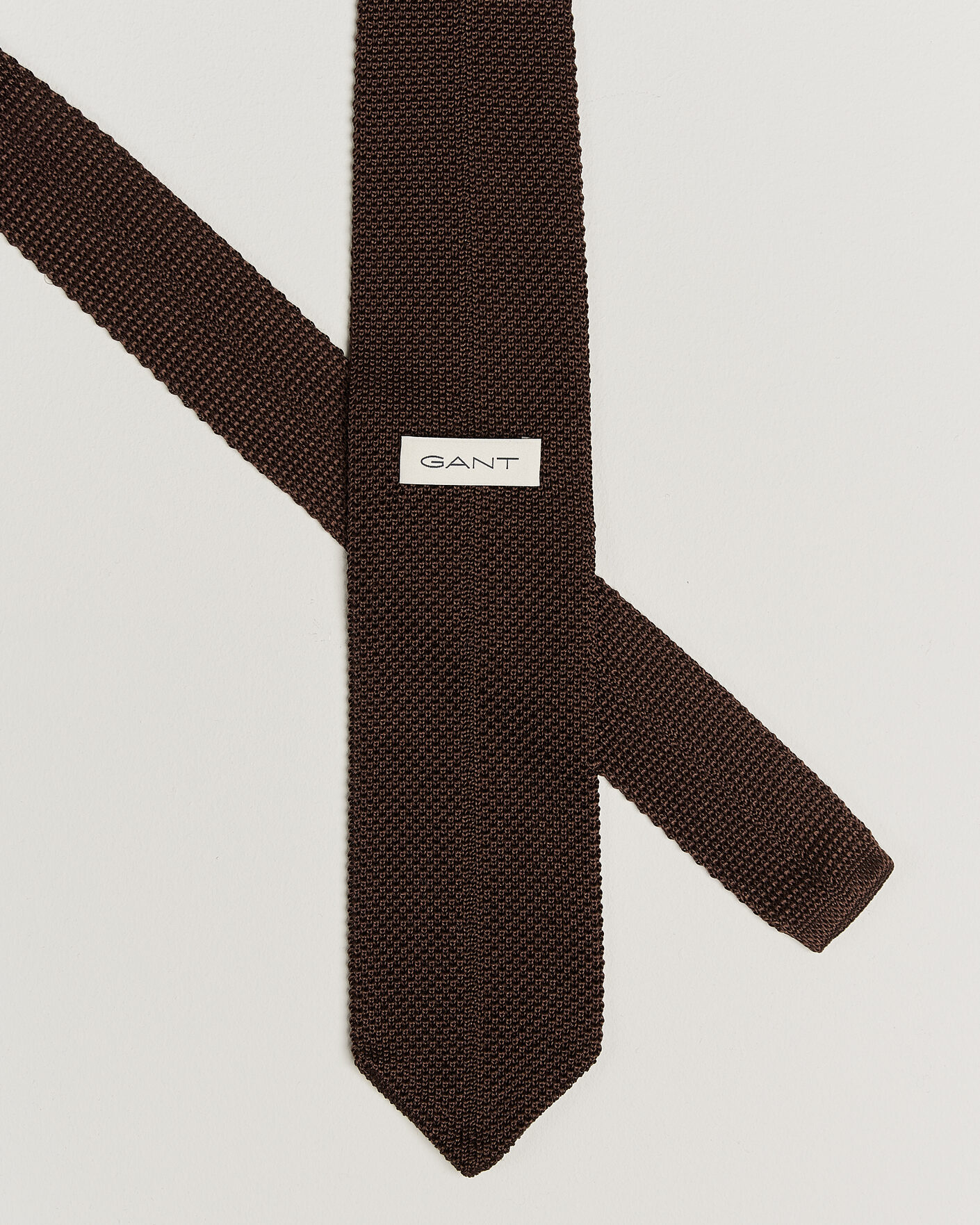 Herren | Krawatten | Gant | Silk Knitted Tie Shadow Brown