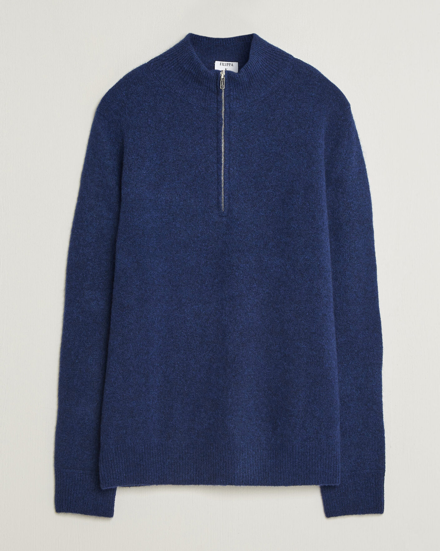 Herren | Pullover | Filippa K | Andrew Yak Knitted Half Zip Deep Blue