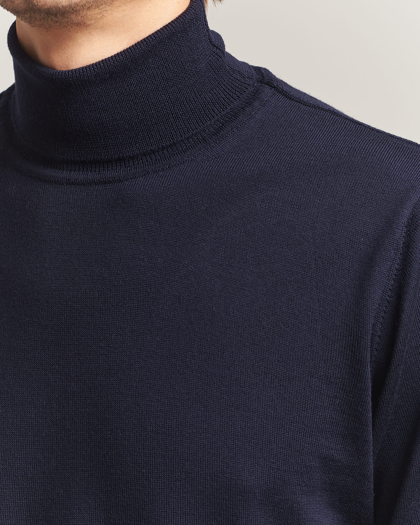 Herren | Pullover | Filippa K | Merino Knitted Turtleneck Navy