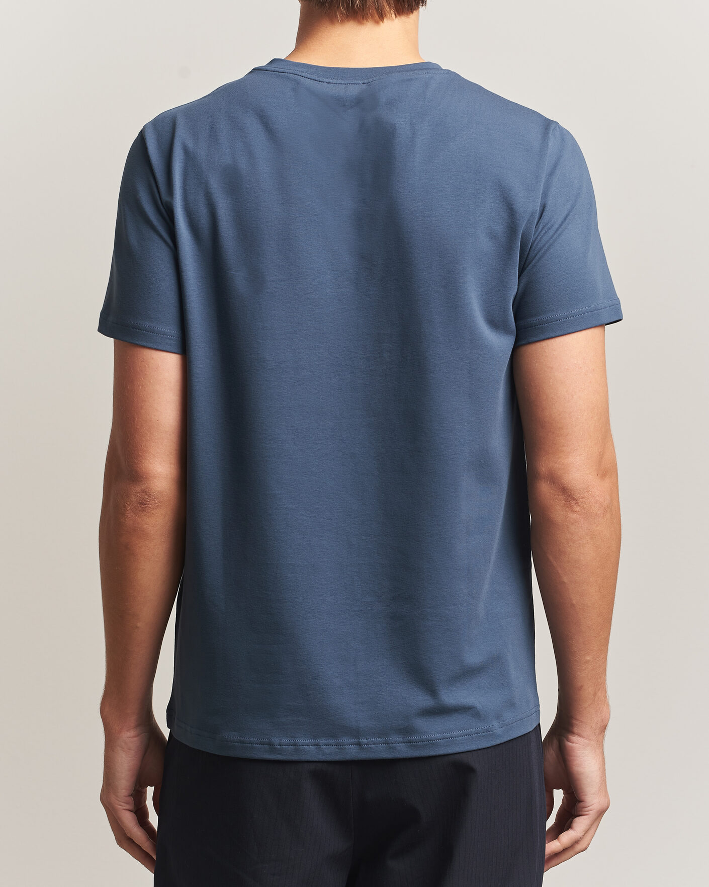 Herren | T-Shirts | Filippa K | Soft Lycra T-Shirt Stone Blue