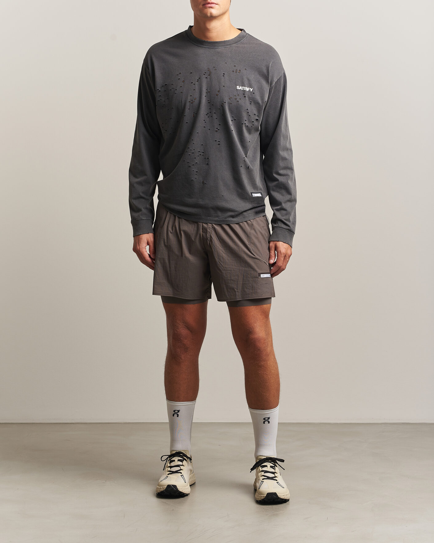 Herren | T-Shirts | Satisfy | MothTech Long Sleeve T-Shirt Aged Black