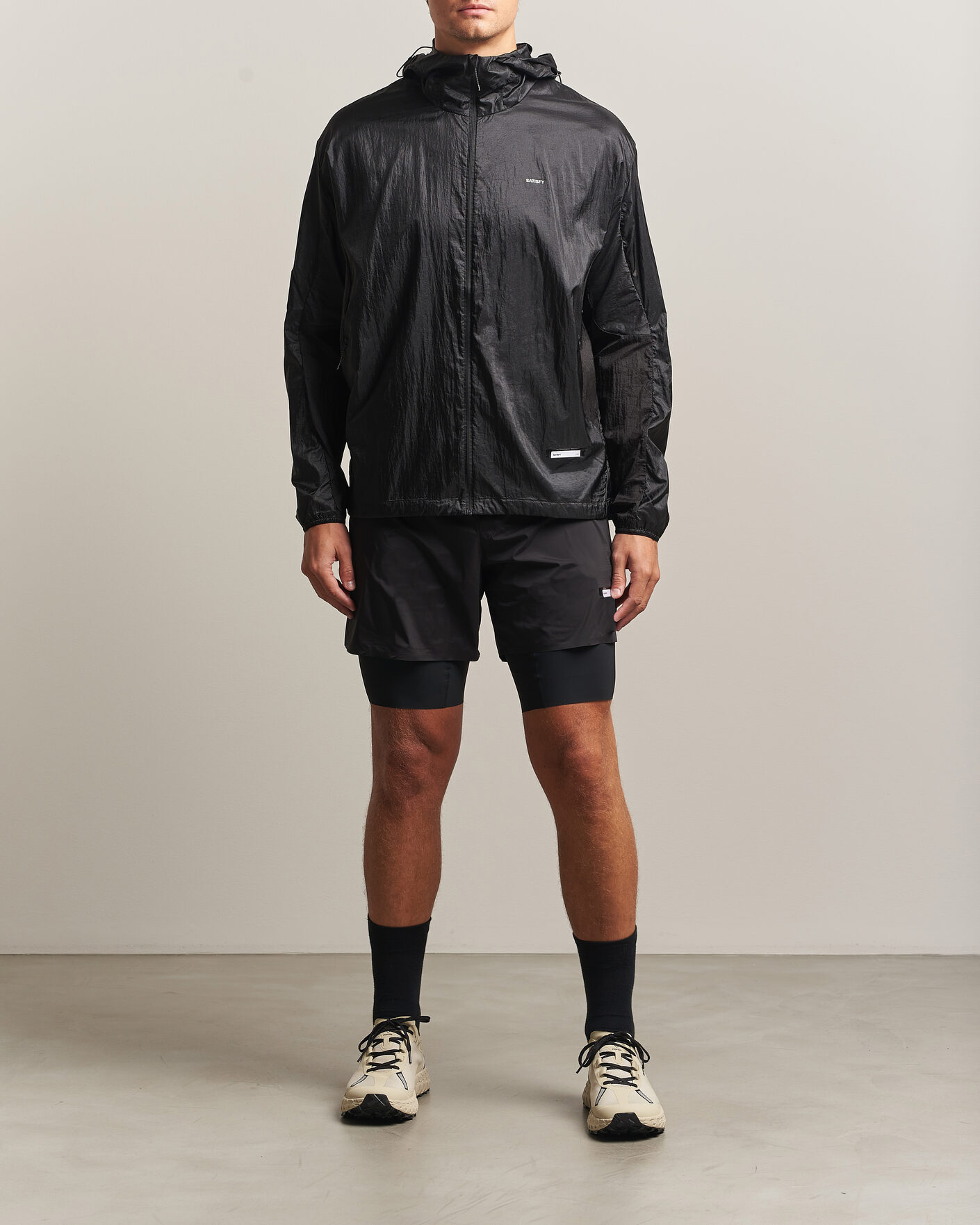 Herren | Jacken | Satisfy | Pertex Diamond Fuse Windbreaker Black