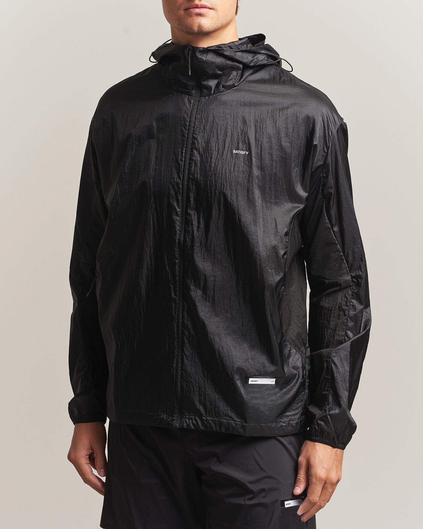 Herren | Jacken | Satisfy | Pertex Diamond Fuse Windbreaker Black