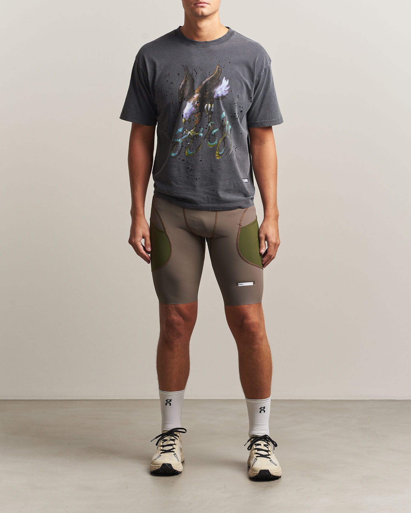 Herren | Shorts | Satisfy | TechSilk Evo 9 Inch Half Tights Dark Natural