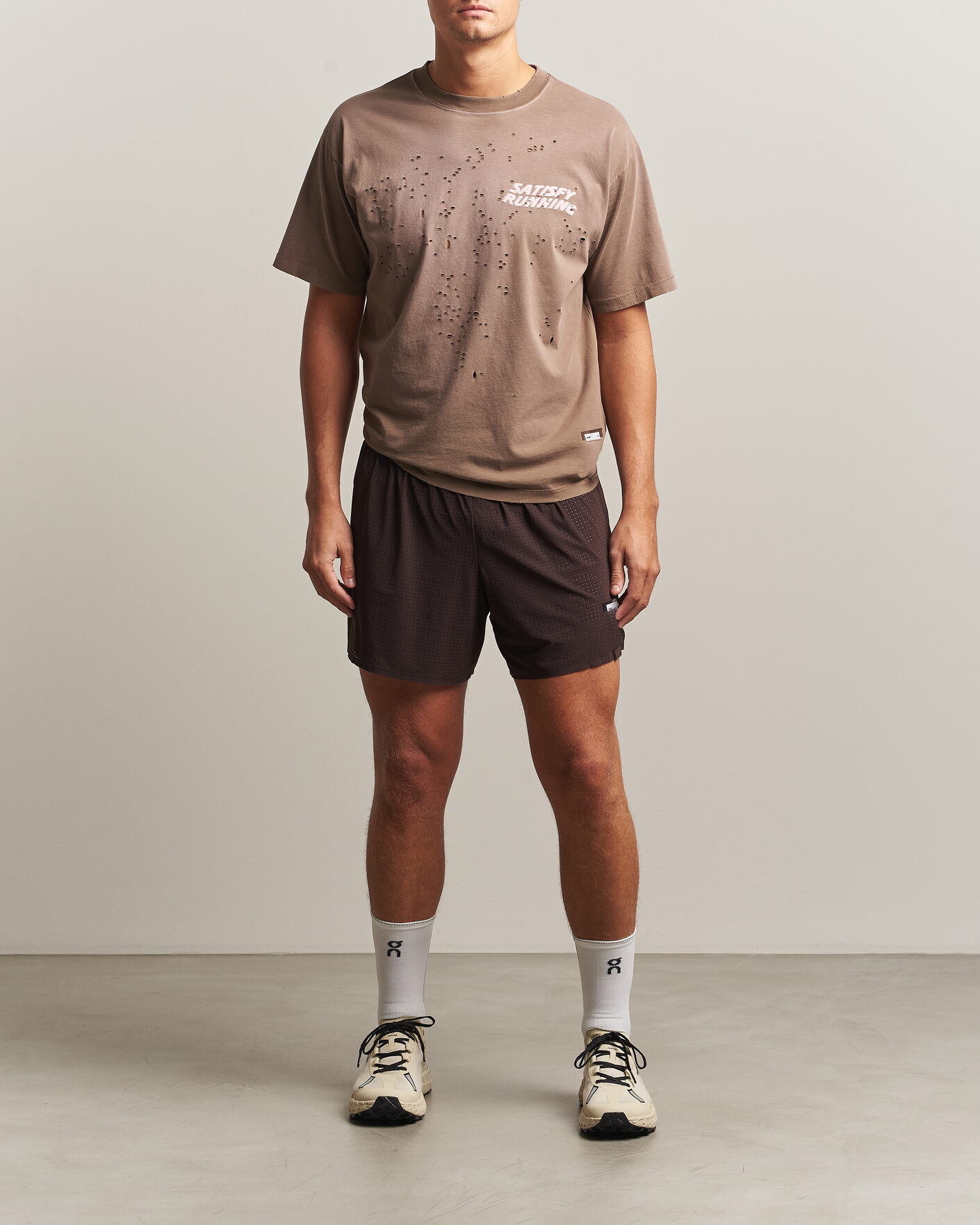 Herren | Shorts | Satisfy | Space-O 5 Inch Shorts Deep Mahogany