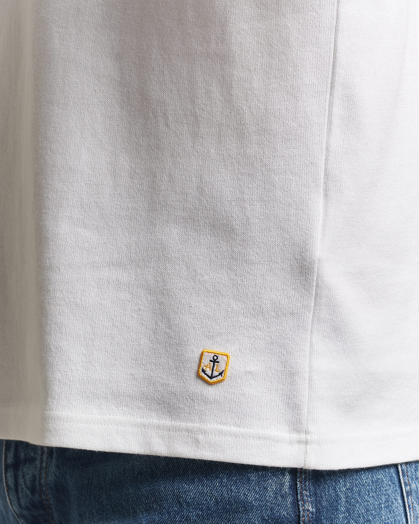 Herren | T-Shirts | Armor-lux | Heritage Long Sleeve Cotton T-Shirt White