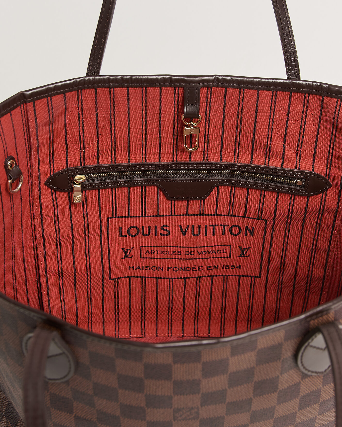 Herren | Pre-Owned & Vintage Bags | Louis Vuitton Pre-Owned | Neverfull MM Damier Ebene