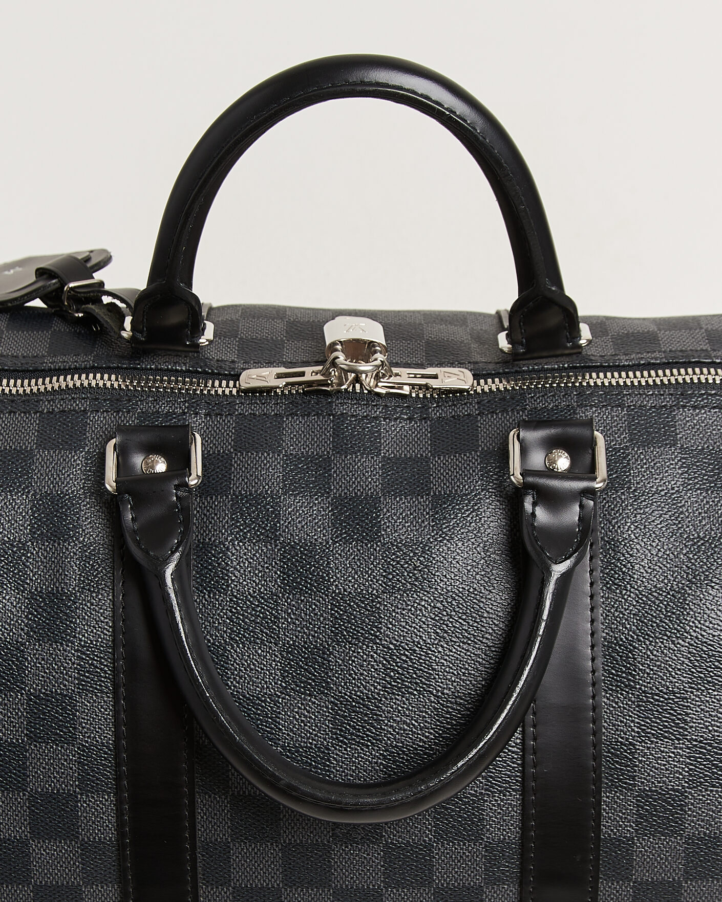 Herren | Pre-Owned & Vintage Bags | Louis Vuitton Pre-Owned | Keepall Bandouliére 55 Damier Graphite