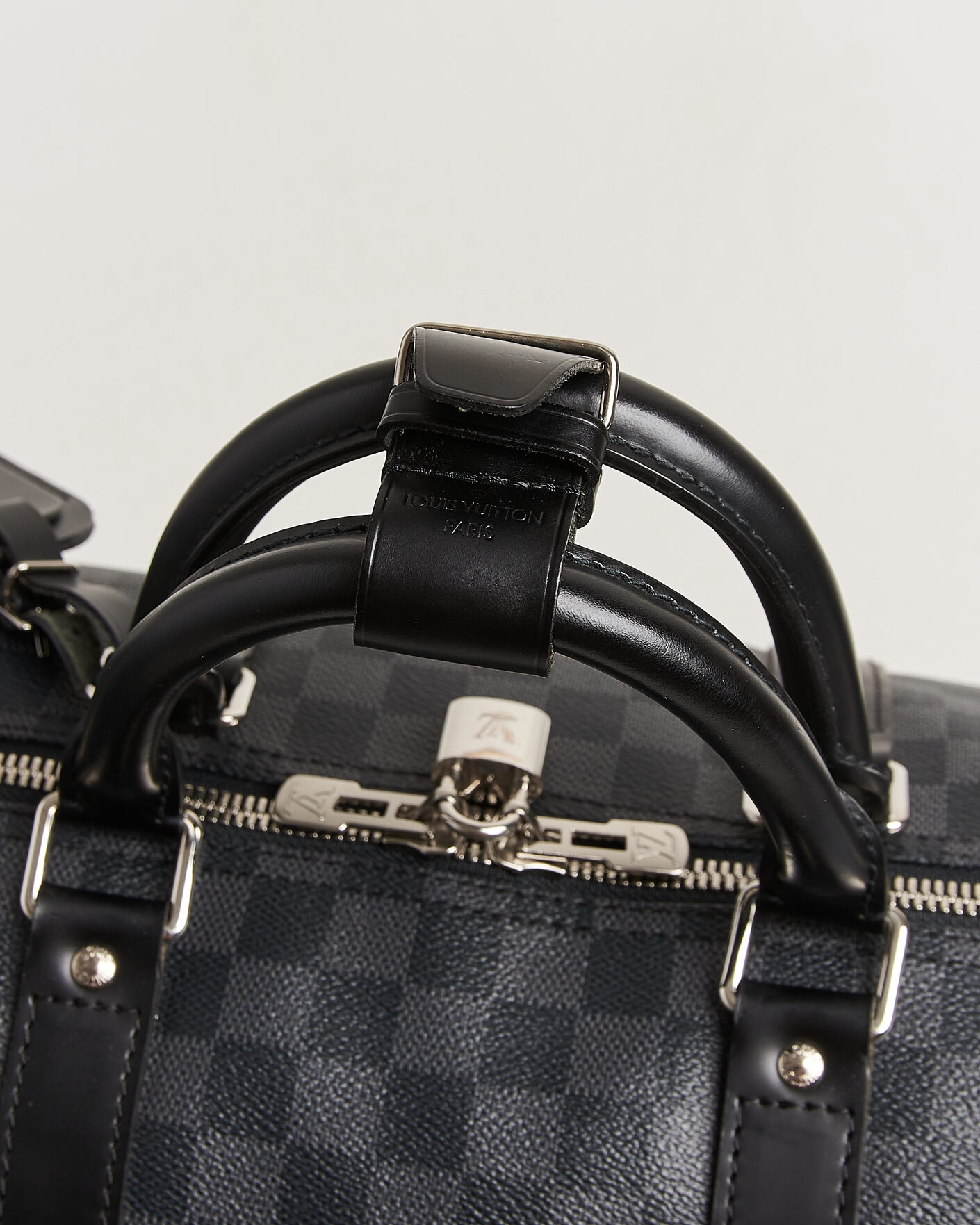 Herren | Pre-Owned & Vintage Bags | Louis Vuitton Pre-Owned | Keepall Bandouliére 55 Damier Graphite
