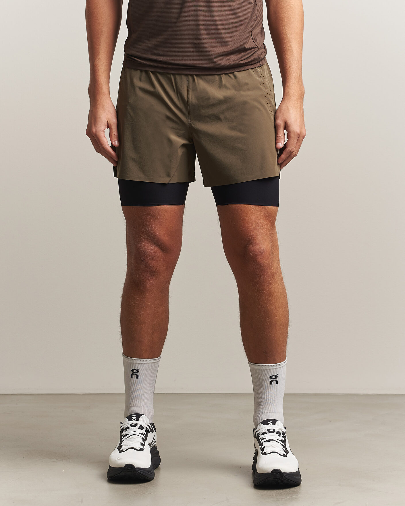 Herren | Shorts | SOAR Running | Dual Run Shorts Khaki