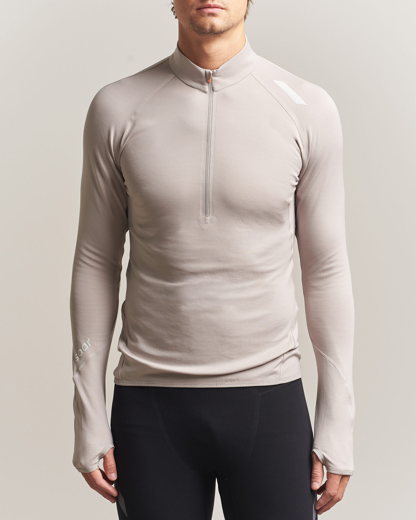 Herren | Pullover | SOAR Running | Wool Tech Top Opal Grey