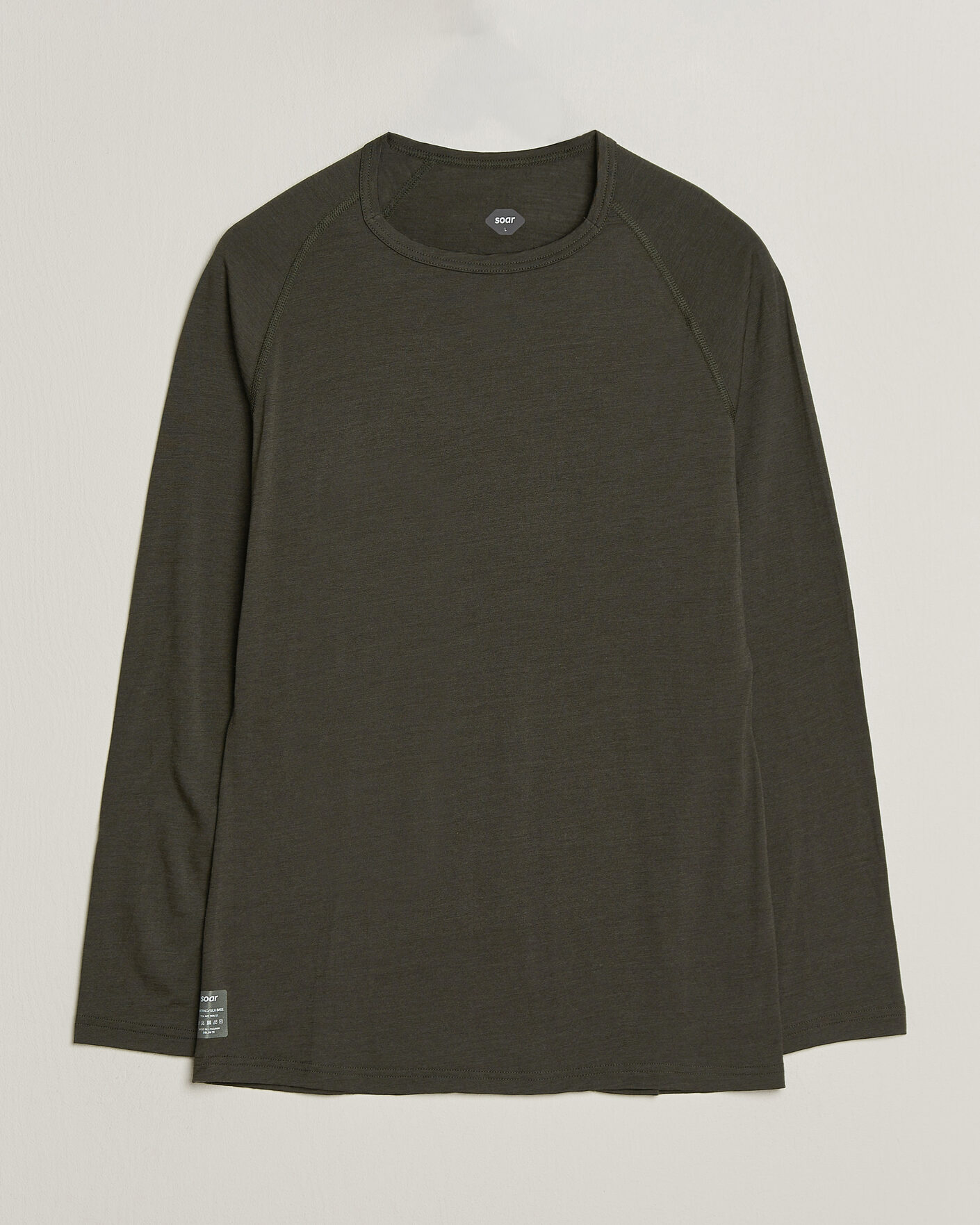 Herren | Pullover | SOAR Running | LS Merino/Silk Base Layer Forest