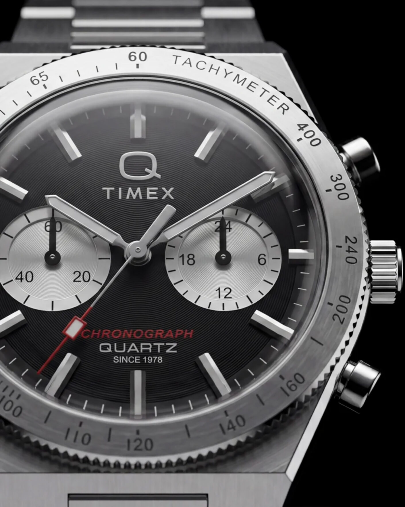 Herren | Timex Q Continental Chronograph 36mm Black Dial | Timex | Q Continental Chronograph 36mm Black Dial