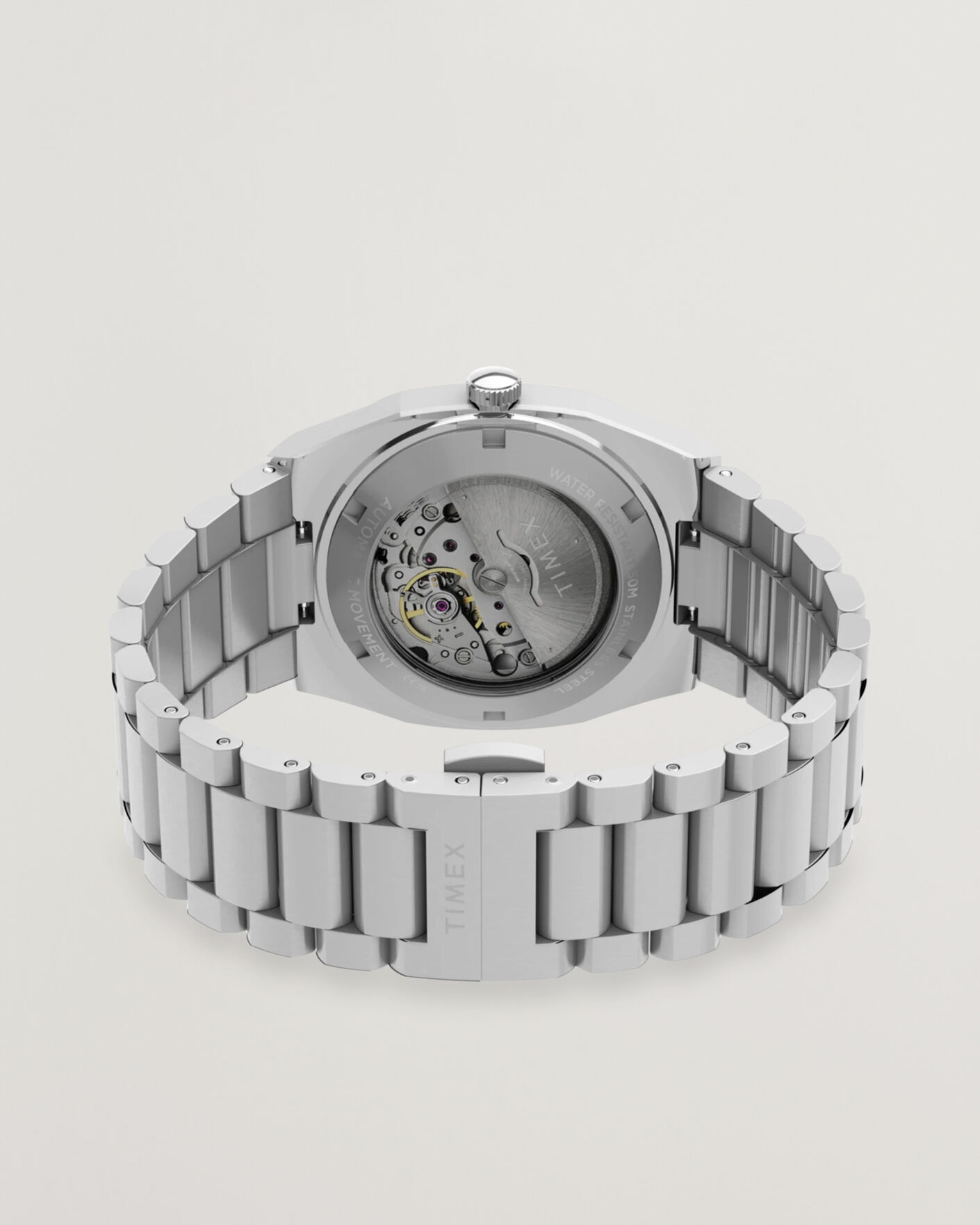 Herren | Timex Automatic E Line Stainless Steel 38mm Silver Dial | Timex | Automatic E Line Stainless Steel 38mm Silver Dial