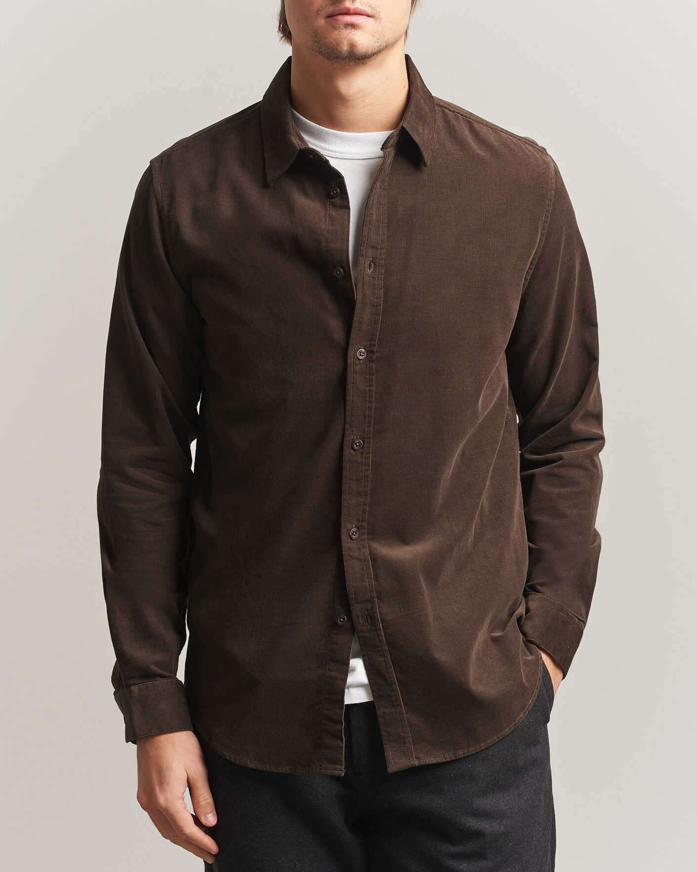 Herren | Hemden | Samsøe Samsøe | Liam Baby Cord Checked Shirt Delicioso