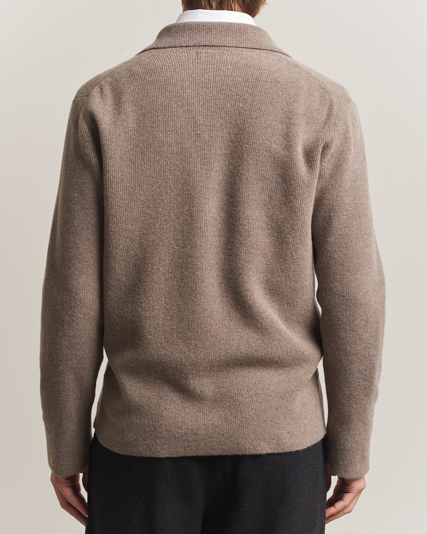 Herren | Sakkos | Oscar Jacobson | Antonio Knitted Blazer Taupe