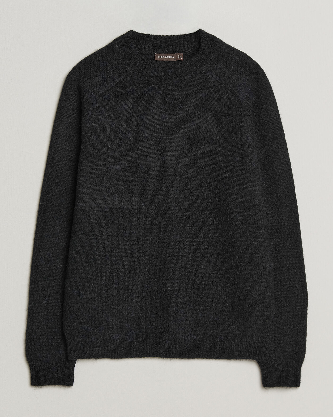 Herren | Pullover | Oscar Jacobson | Andie Alpacka/Merino Knitted Sweater Black