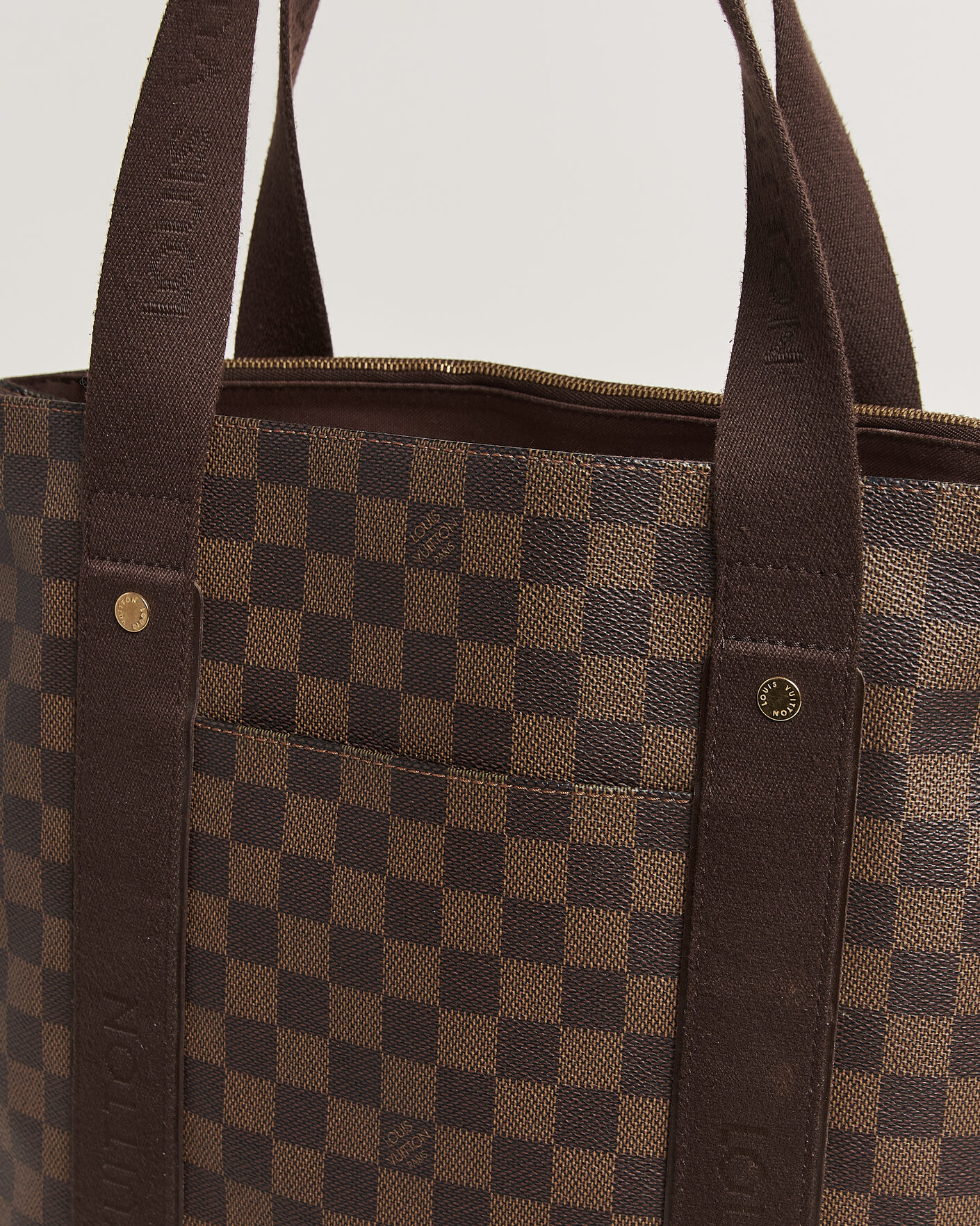 Herren | Pre-Owned & Vintage Bags | Louis Vuitton Pre-Owned | Cabas Bobur Tote Bag Damier Ebene