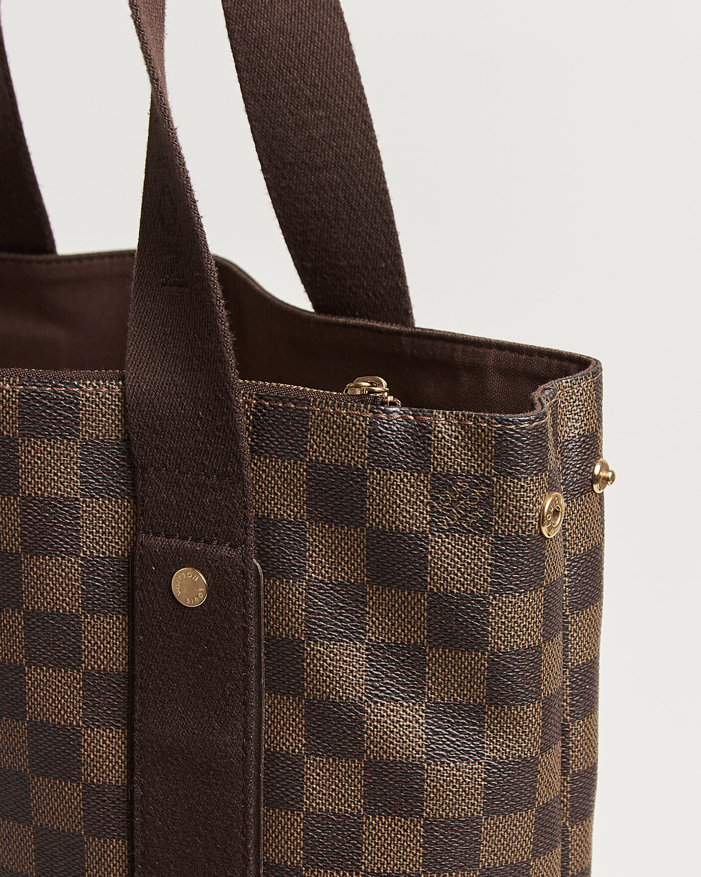 Herren | Pre-Owned & Vintage Bags | Louis Vuitton Pre-Owned | Cabas Bobur Tote Bag Damier Ebene