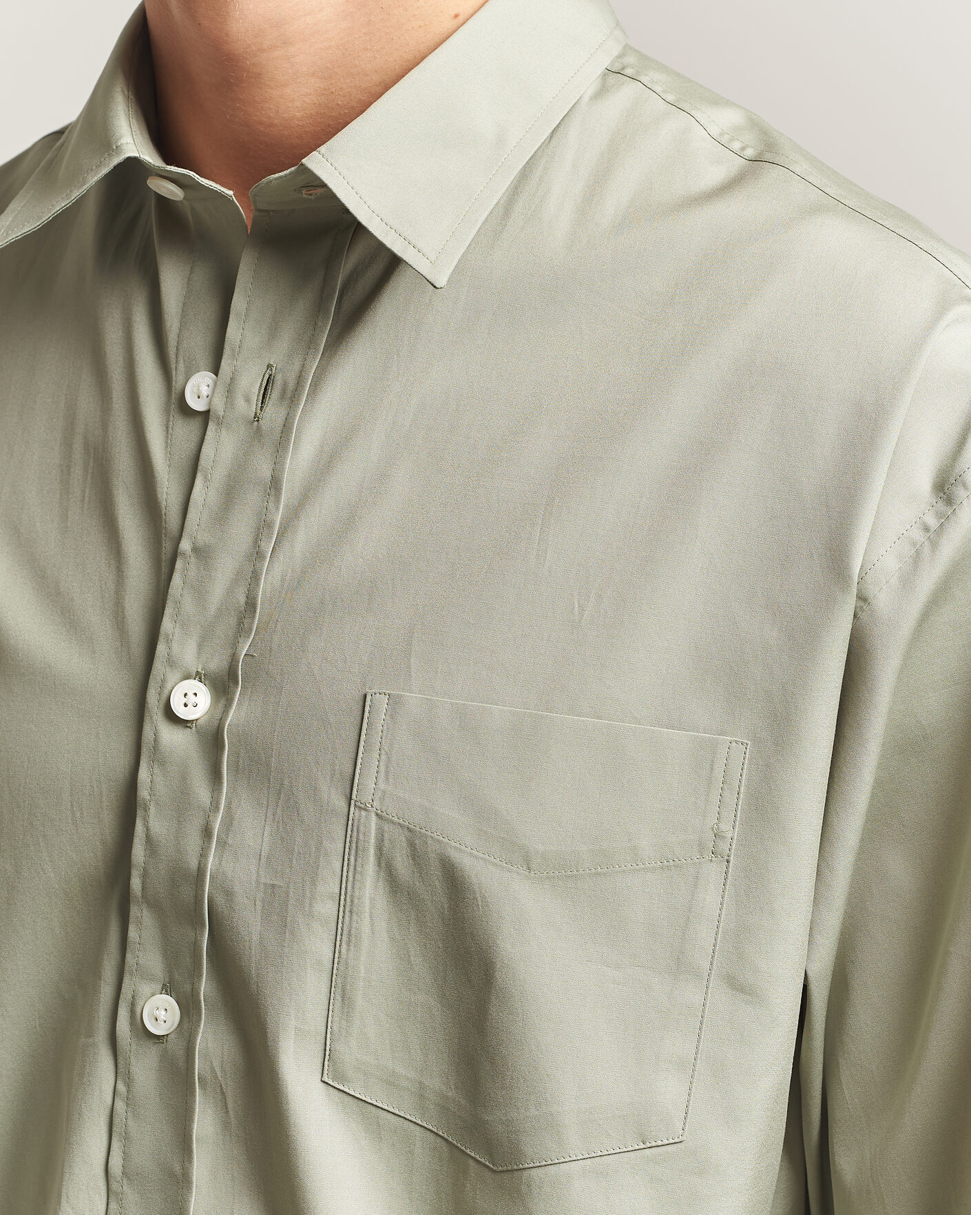 Herren | Hemden | NN07 | Skyler Relaxed Fit Supima Cotton Shirt Pale Green