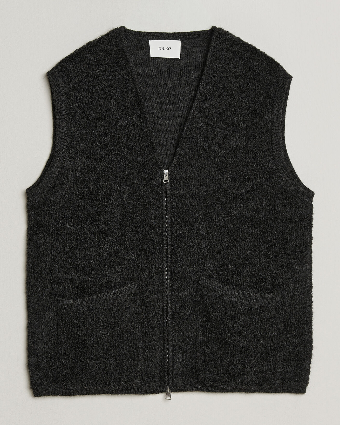 Herren | Westen | NN07 | Mads Wool Fleece Vest Antracite Melange