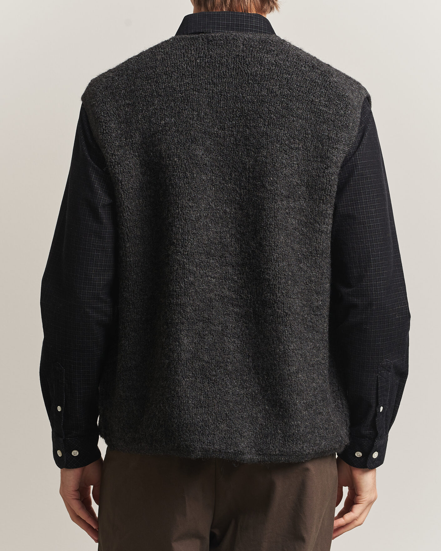 Herren | Westen | NN07 | Mads Wool Fleece Vest Antracite Melange