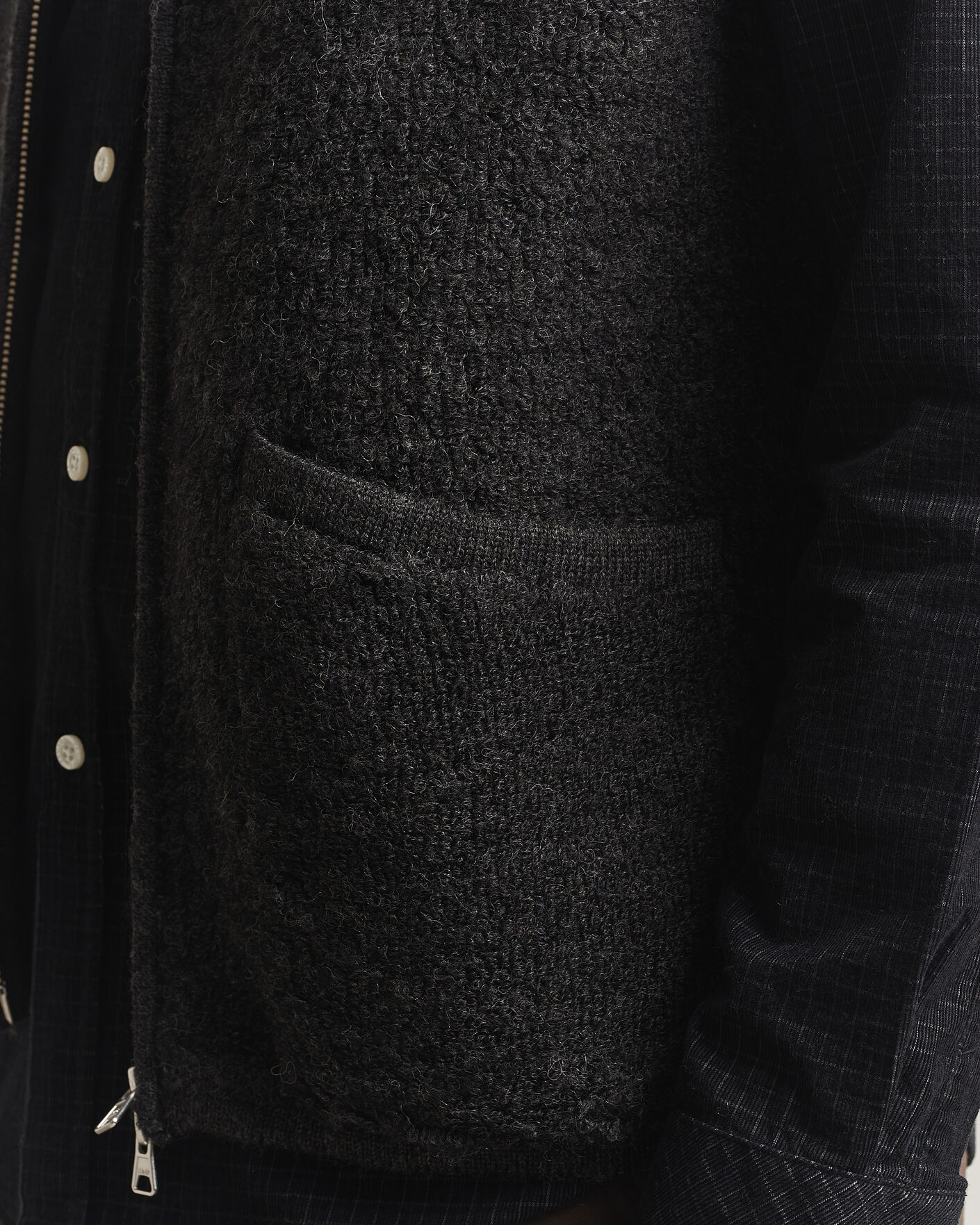 Herren | Westen | NN07 | Mads Wool Fleece Vest Antracite Melange