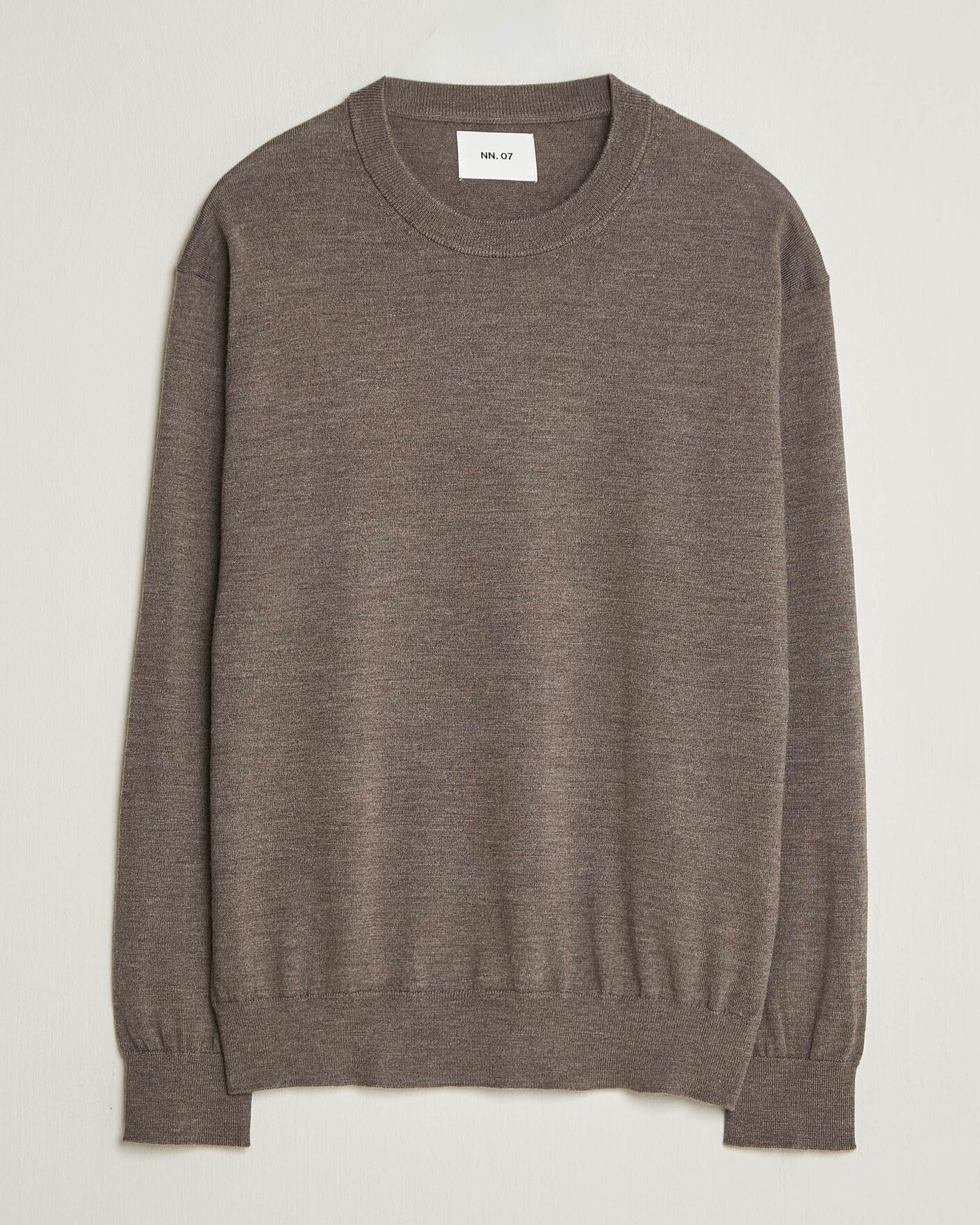 Herren | Pullover | NN07 | Nate Wool Knitted Crew Neck Mable Husk
