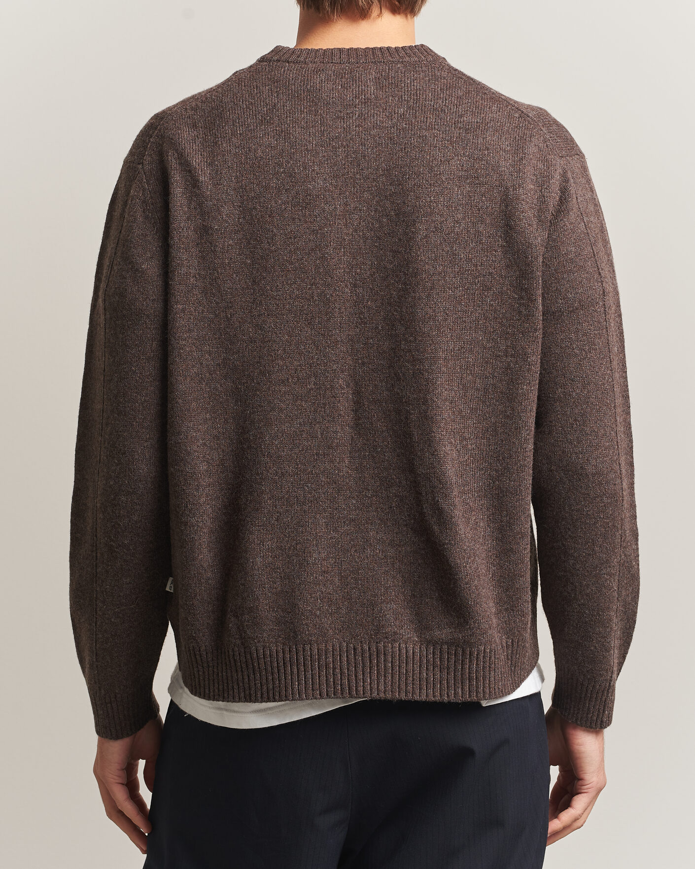Herren | Pullover | NN07 | Russel Wool/Cotton Knitted Sweater Mable Husk