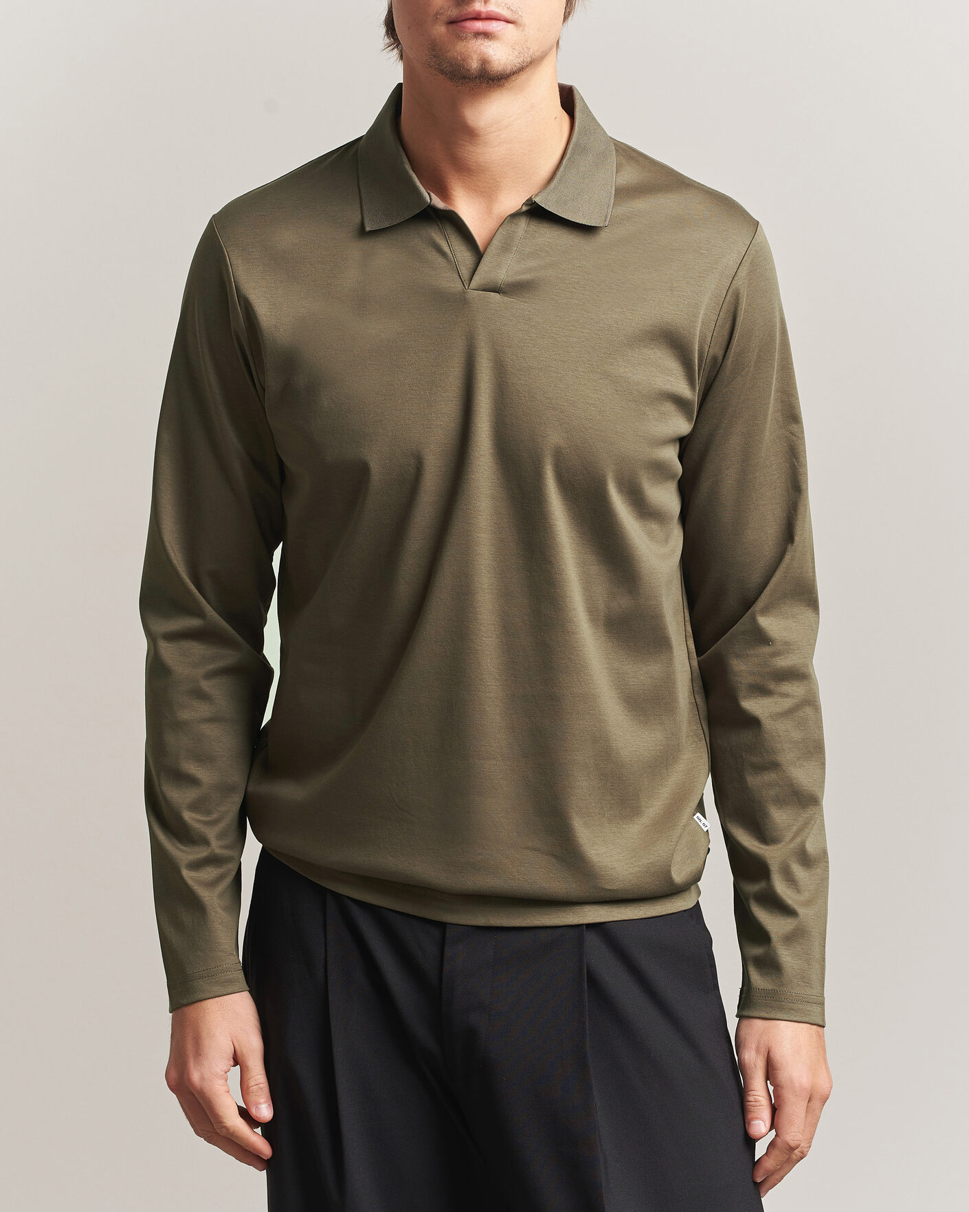 Herren | Poloshirts | NN07 | Paul Long Sleeve Polo Mable Husk