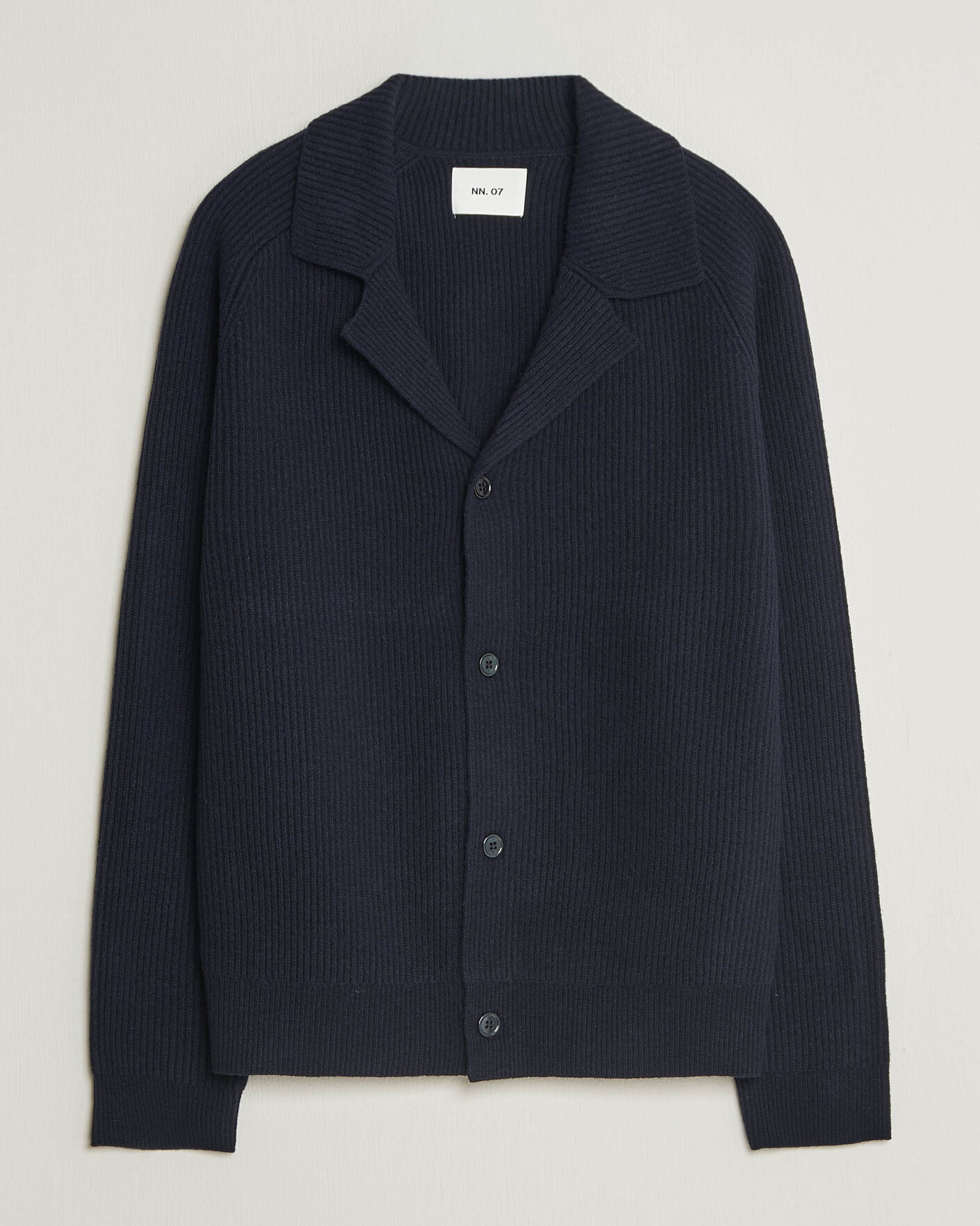 Herren | Pullover | NN07 | Shane Wool Knitted Cardigan Navy Blue