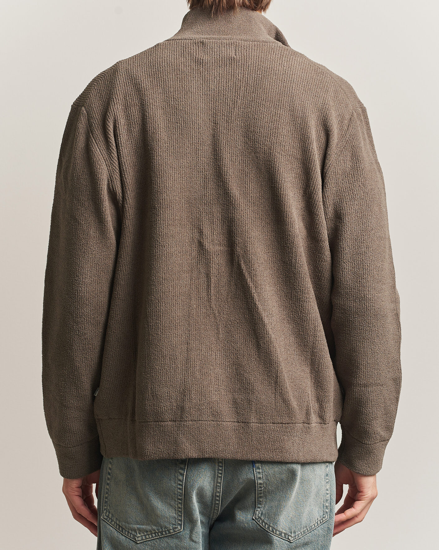 Herren | Pullover | NN07 | Danny Rib Knitted Full Zip Mable Husk