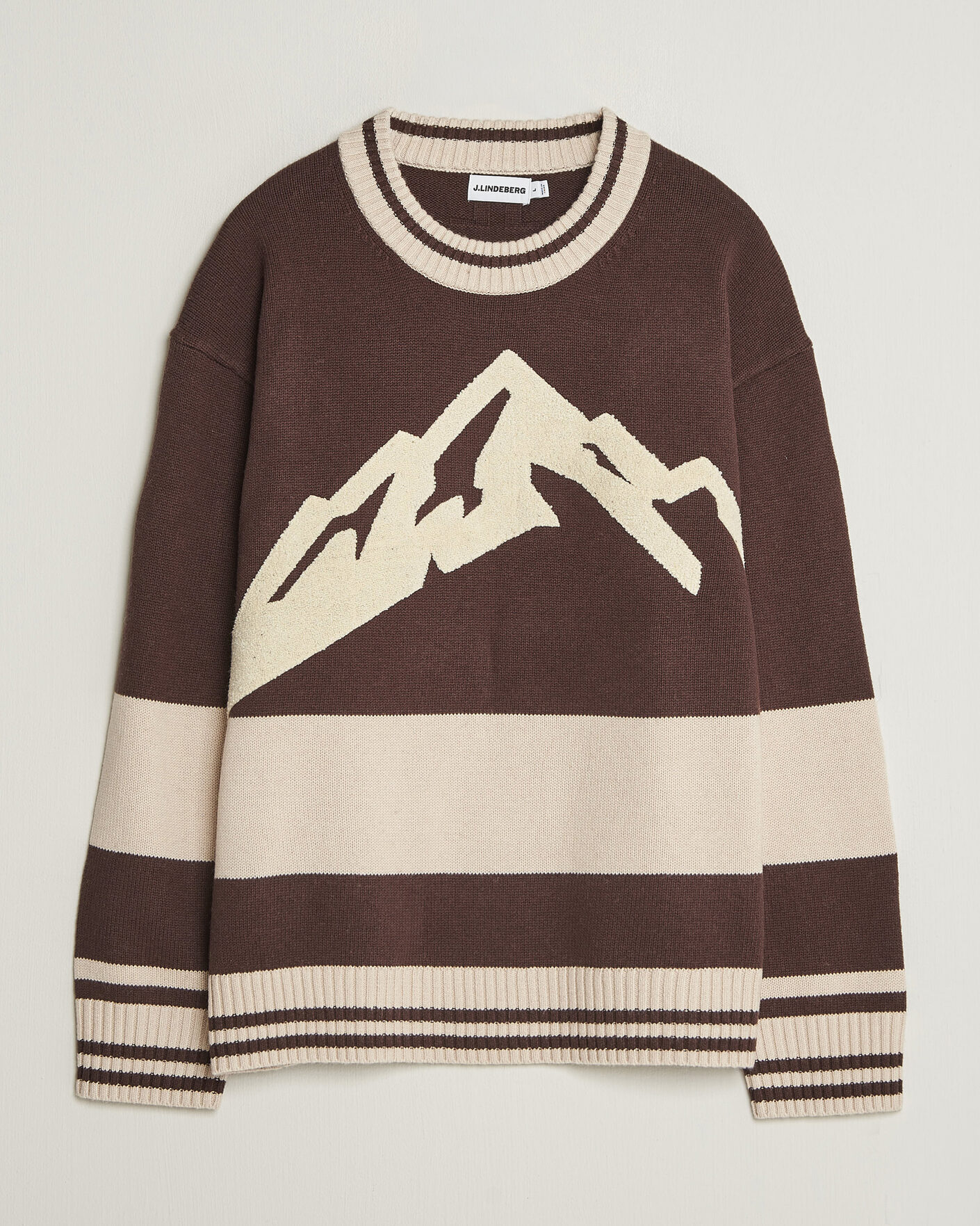 Herren | Pullover | J.Lindeberg | Steve Mountin Knitted Sweater Seal Brown