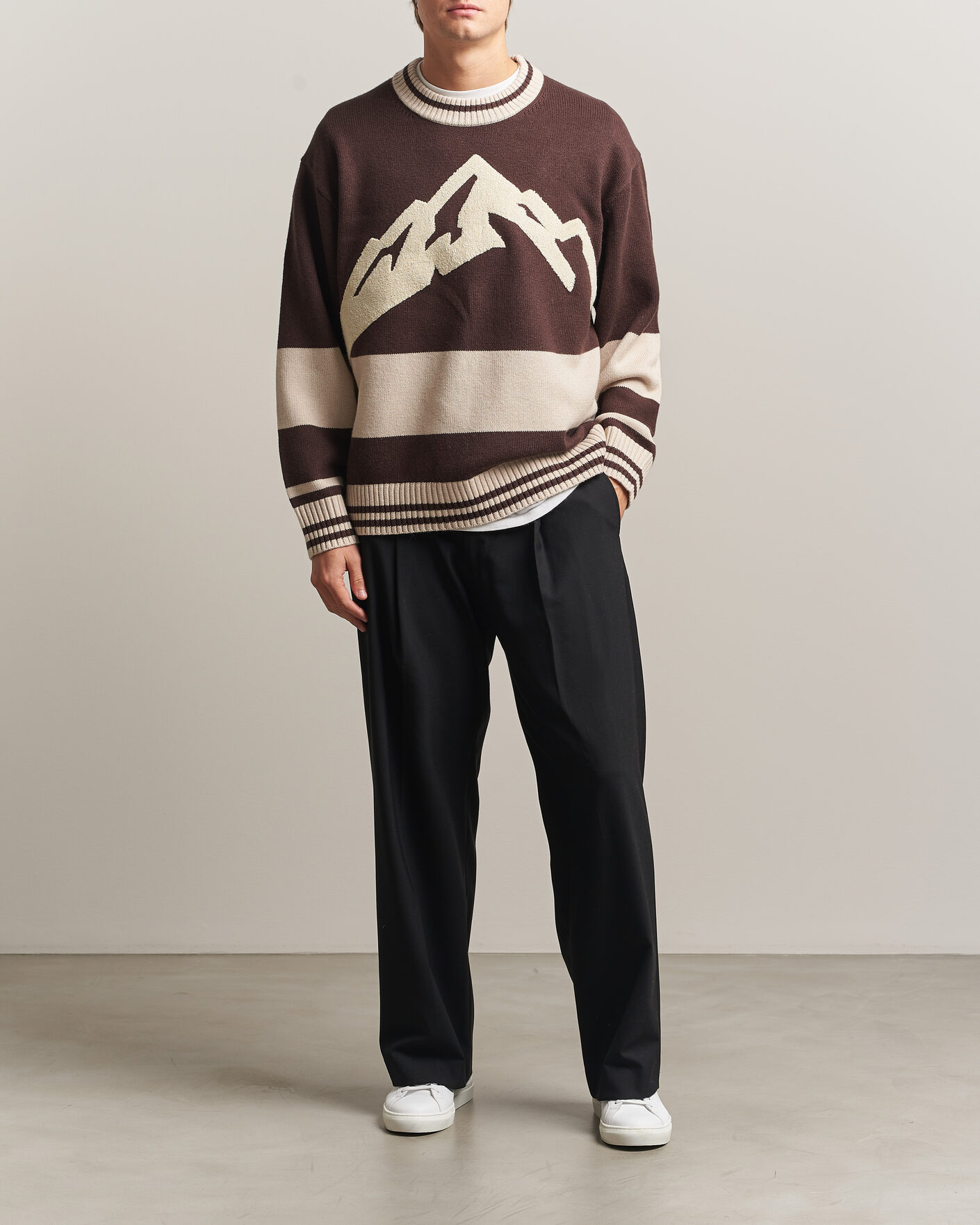 Herren | Pullover | J.Lindeberg | Steve Mountin Knitted Sweater Seal Brown