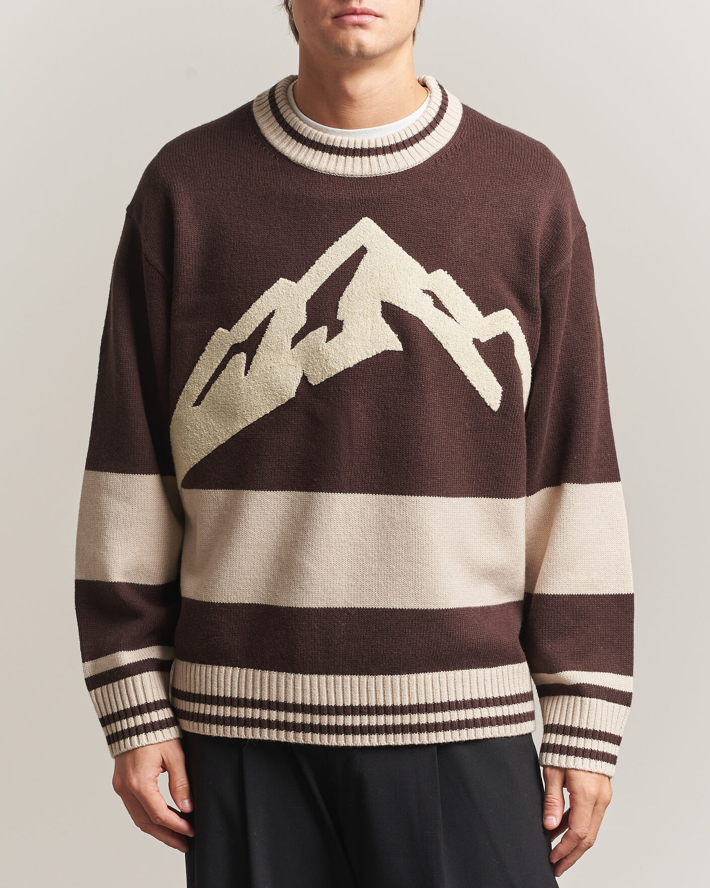 Herren | Pullover | J.Lindeberg | Steve Mountin Knitted Sweater Seal Brown