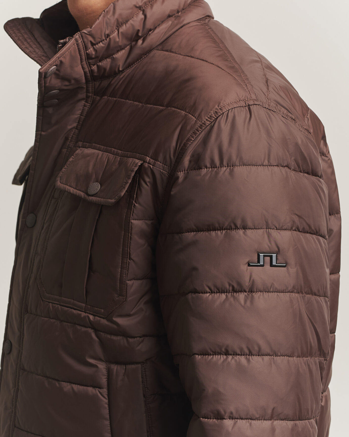 Herren | Jacken | J.Lindeberg | Bailey Light Padded Jacket Seal Brown