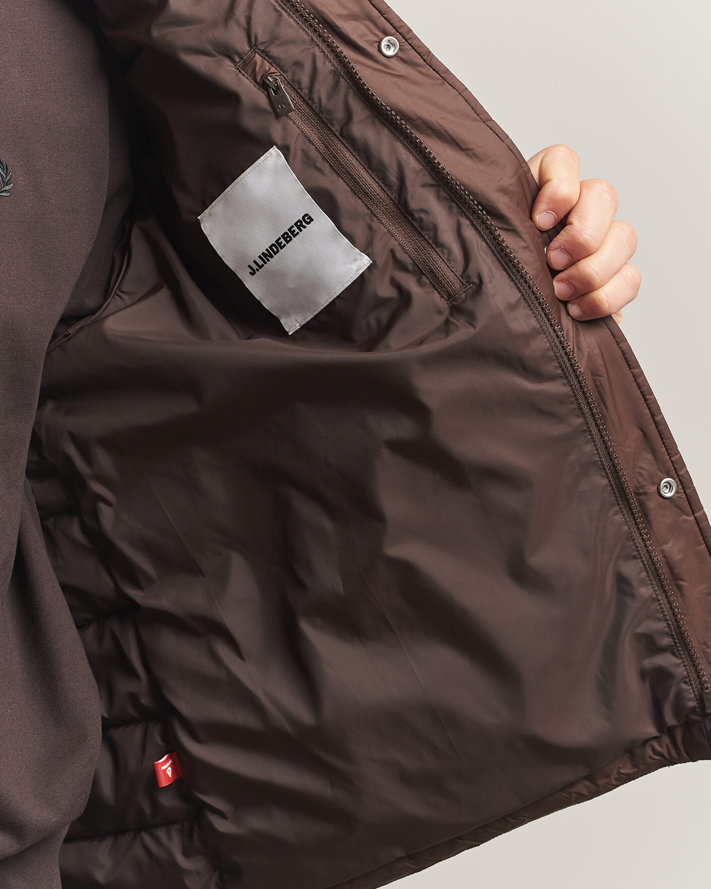 Herren | Jacken | J.Lindeberg | Bailey Light Padded Jacket Seal Brown