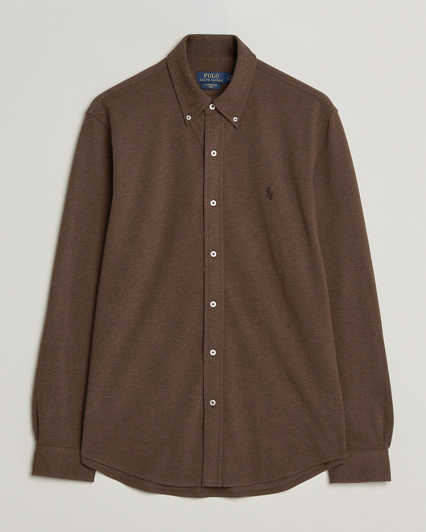 Herren | Poloshirts | Polo Ralph Lauren | Featherweight Mesh Shirt Nutmeg Brown Heather