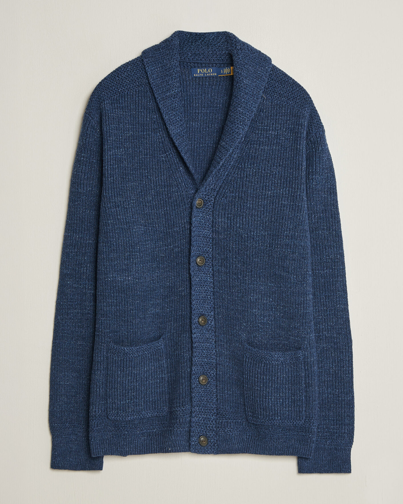 Herren | Pullover | Polo Ralph Lauren | Cotton Shawl Cardigan Blue Marl