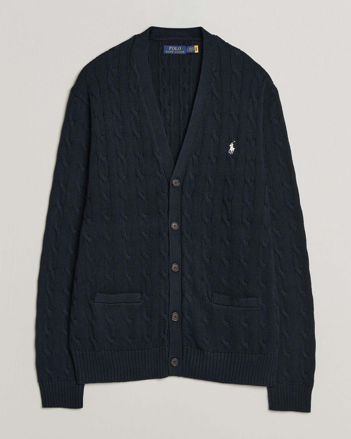 Herren | Pullover | Polo Ralph Lauren | Cotton Cable Cardigan Hunter Navy