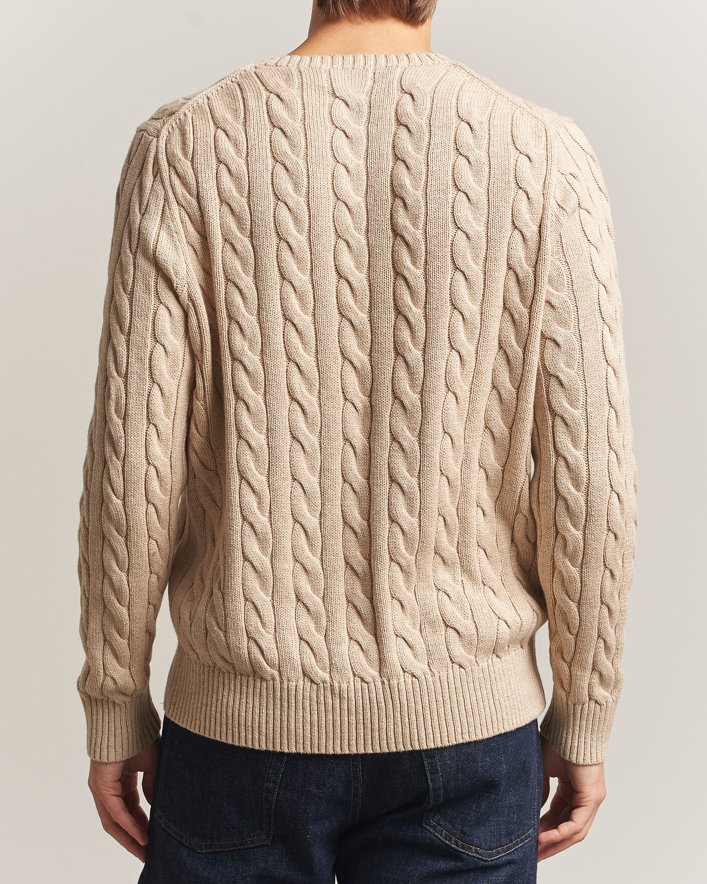 Herren | Pullover | Polo Ralph Lauren | Cotton Cable Pullover Jicama Brown Heather