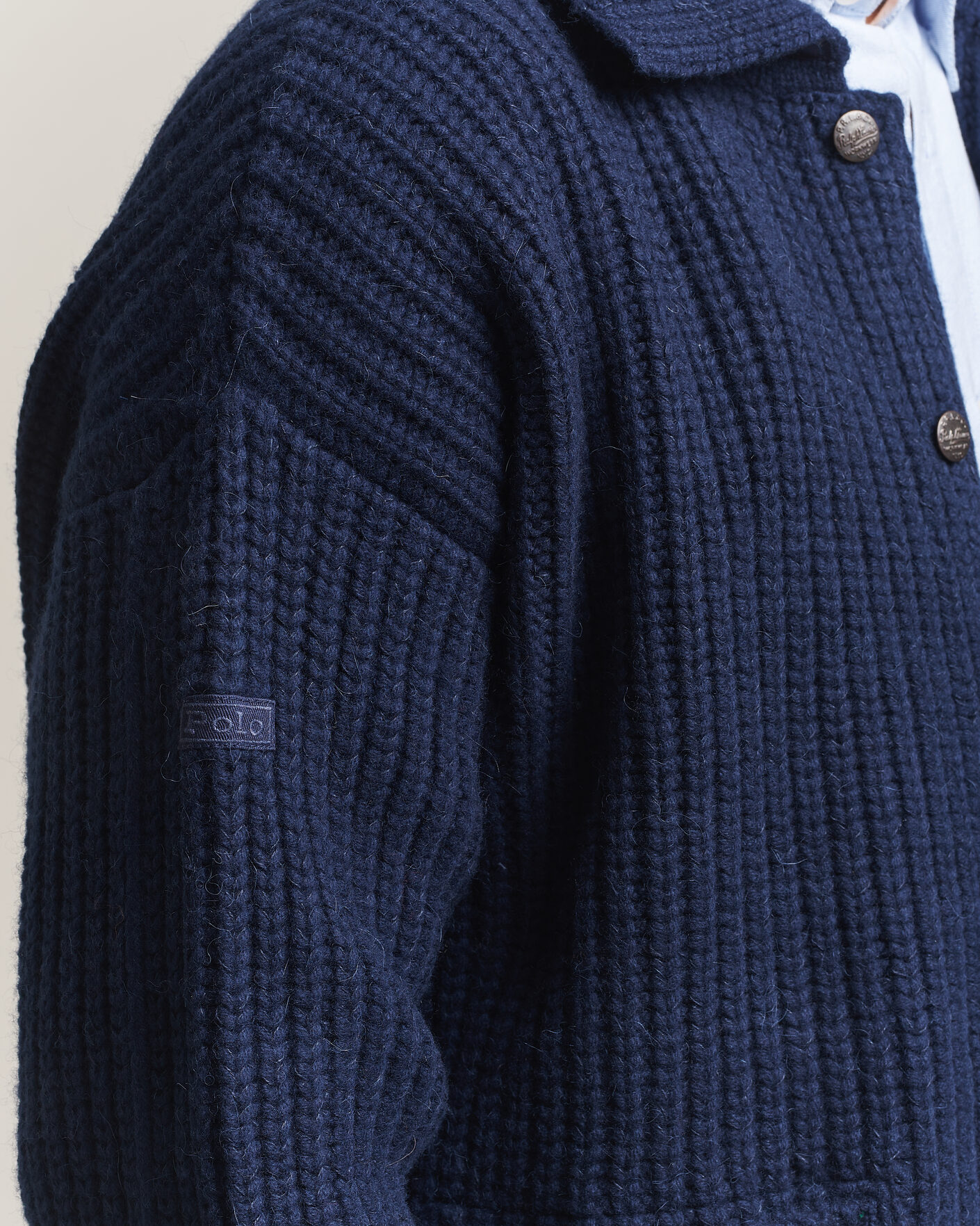 Herren | Pullover | Polo Ralph Lauren | Wool Blend Button Cardigan Blue Stonecrop