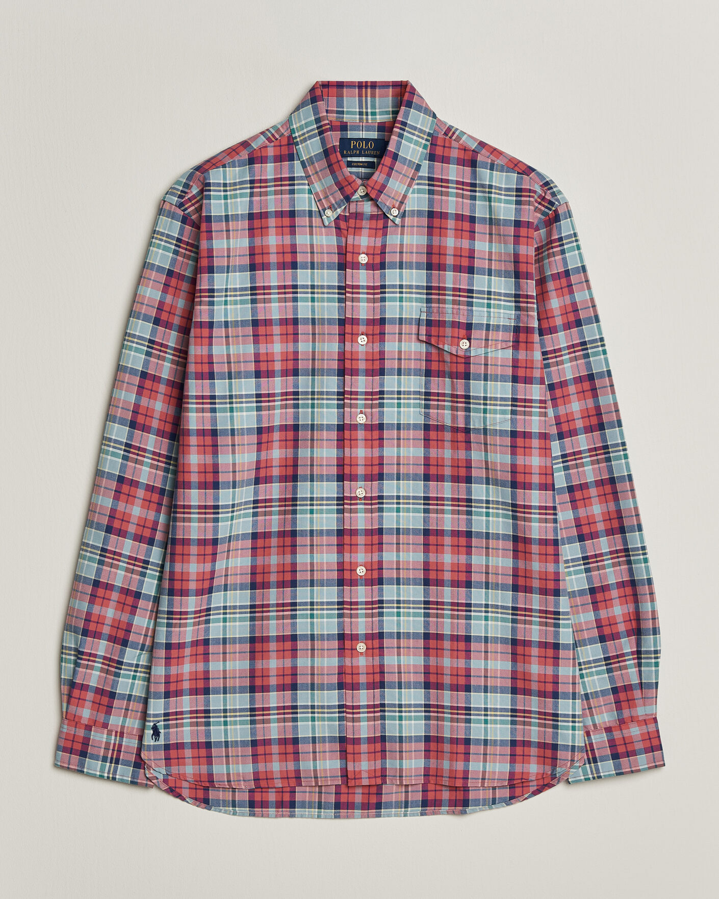 Herren | Hemden | Polo Ralph Lauren | Classic Fit Checked Oxford Sport Shirt Red Dusty Blue