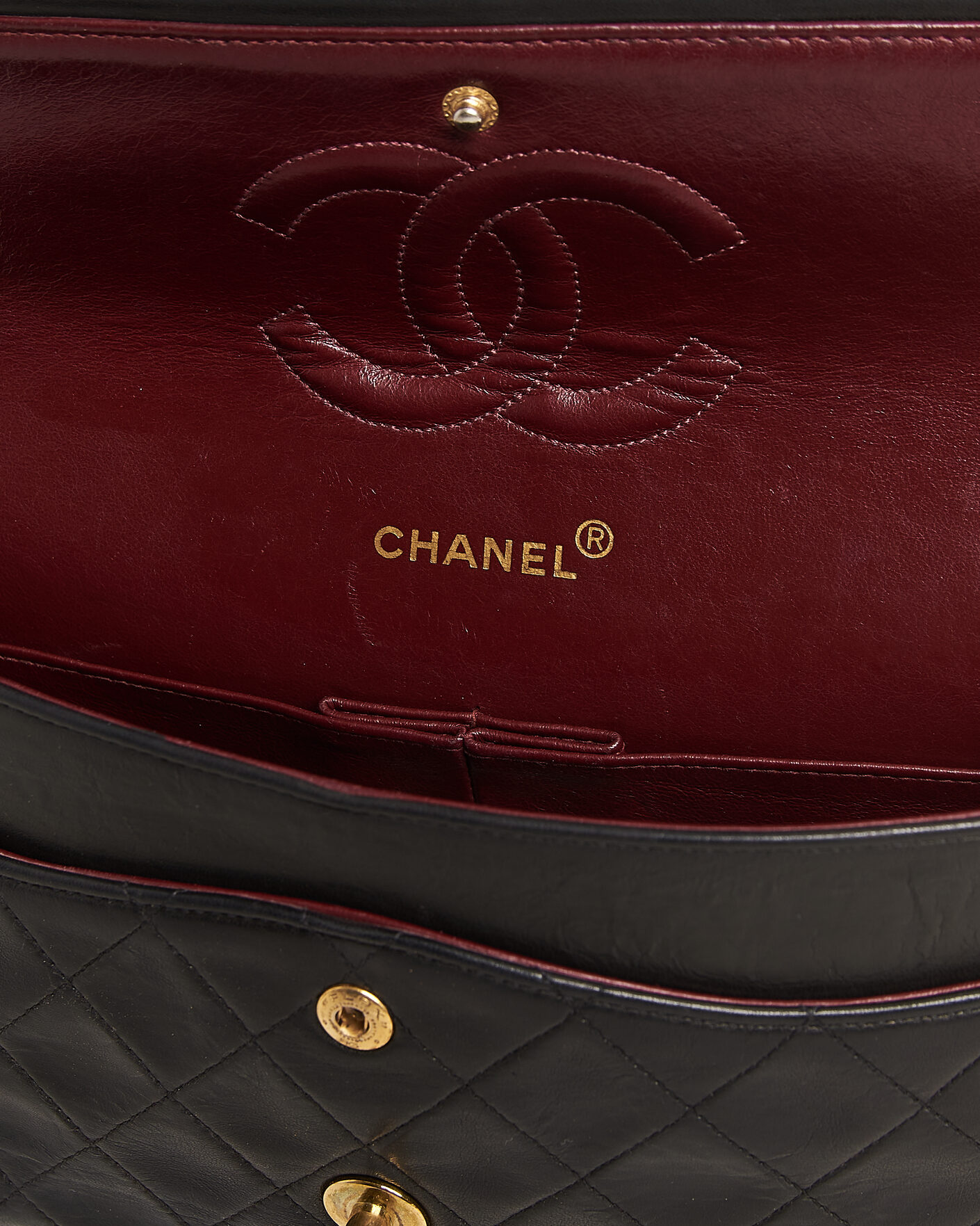 Herren | Pre-Owned & Vintage Bags | Louis Vuitton Pre-Owned | Chanel Pre-Owned Classic Medium Double Flap Bag Lambskin Black