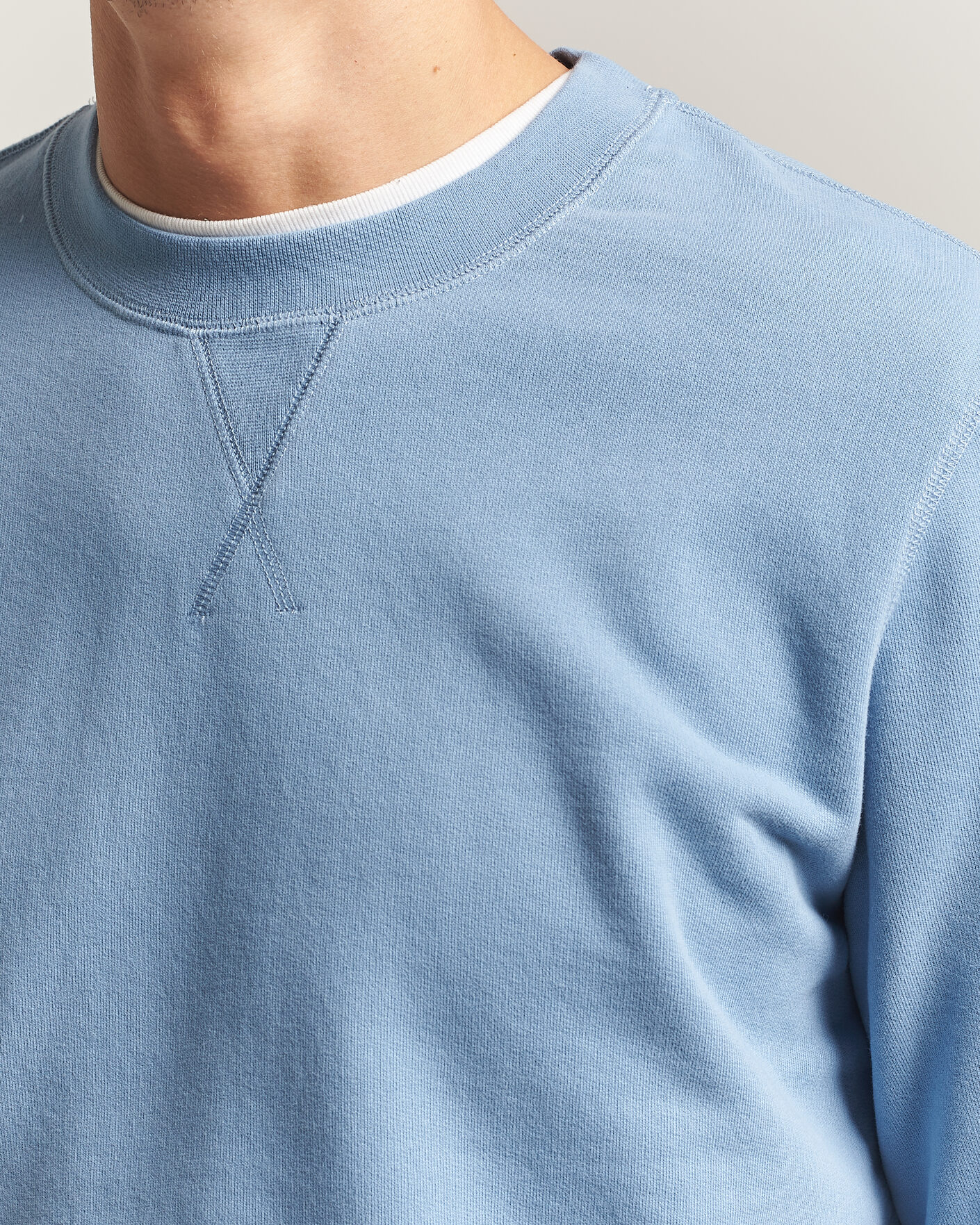 Herren | Pullover | Sunspel | Loopback Sweatshirt Studio Blue