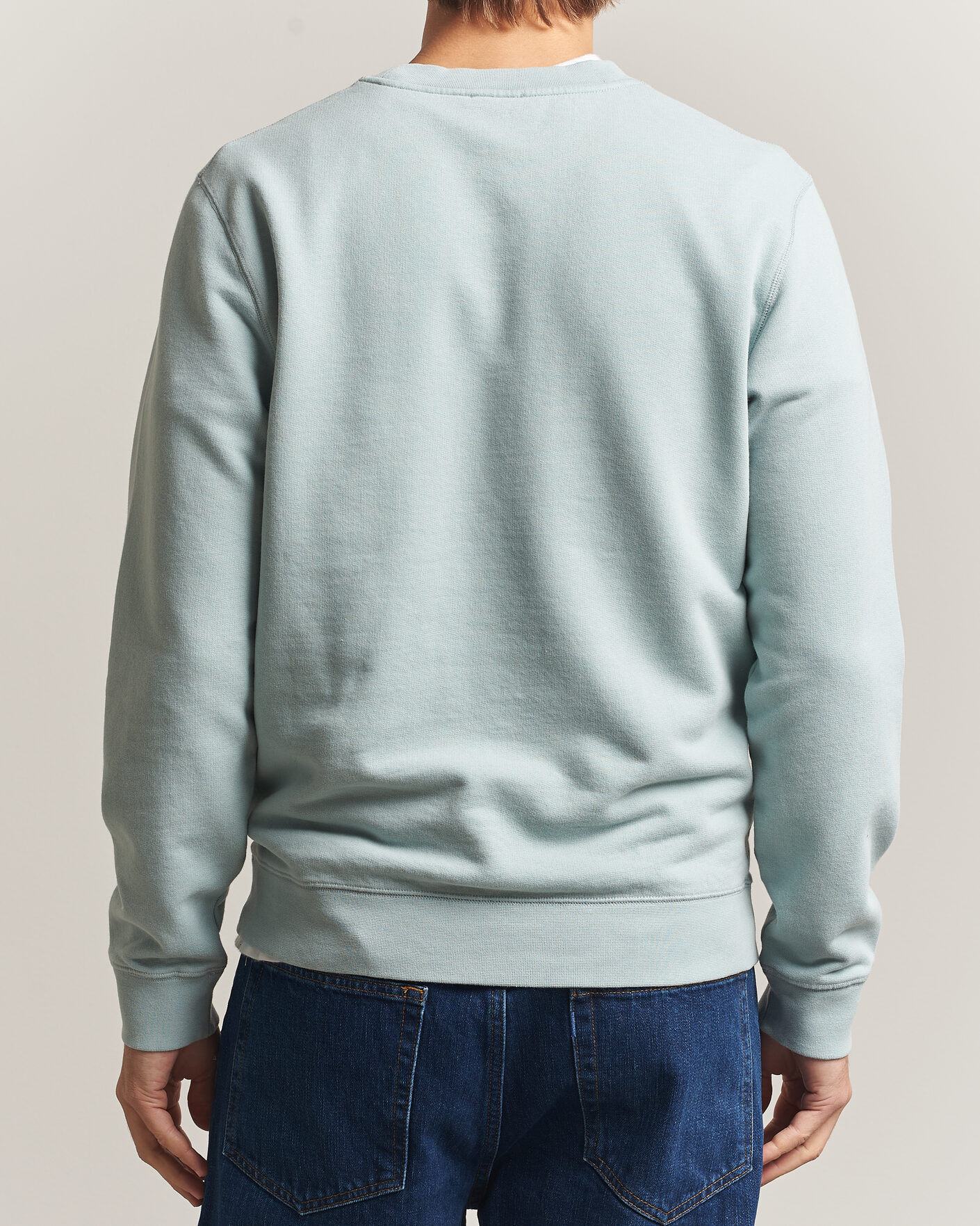 Herren | Pullover | Sunspel | Loopback Sweatshirt Light Green