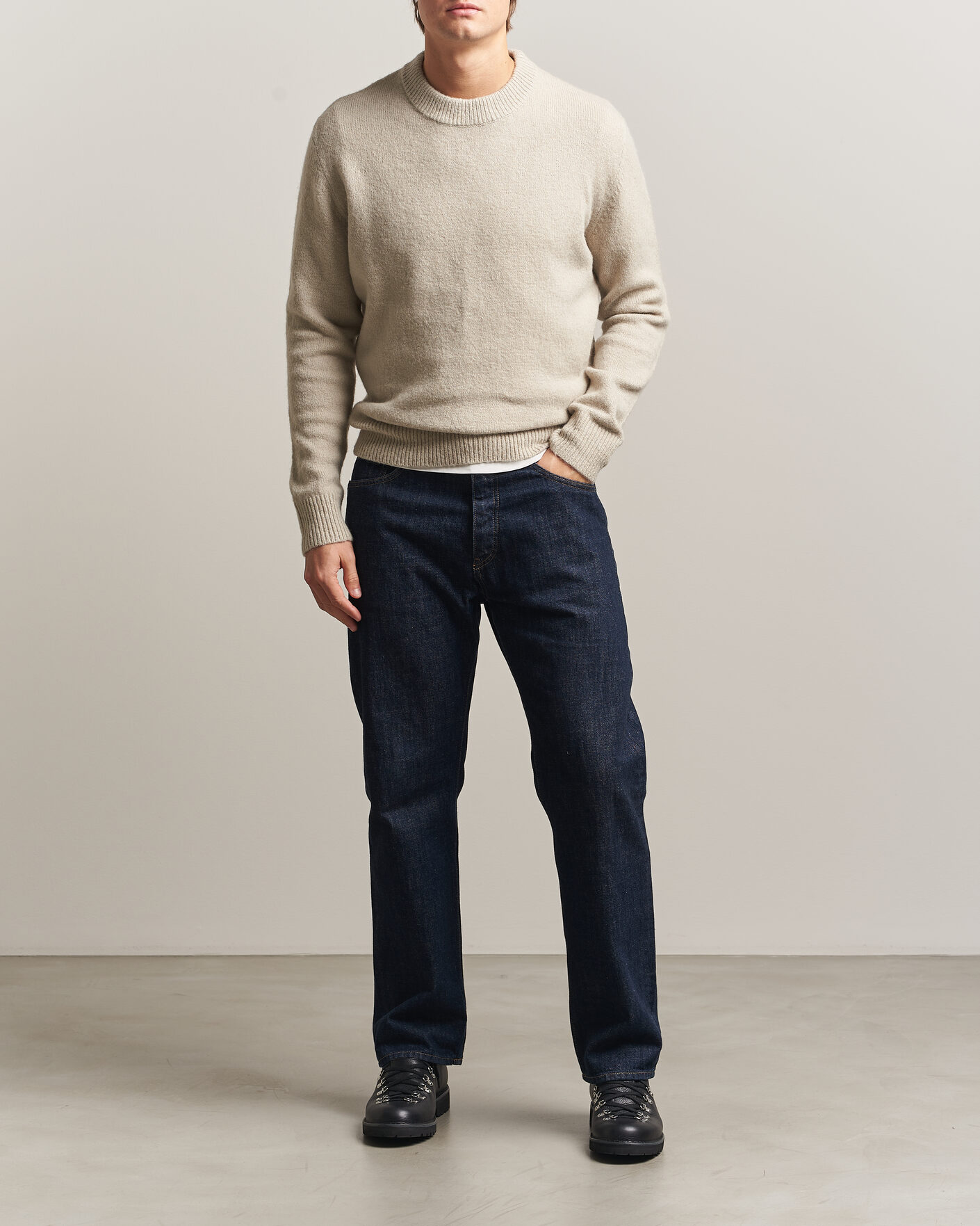 Herren | Pullover | Sunflower | Moon Alpaca Sweater Pebble