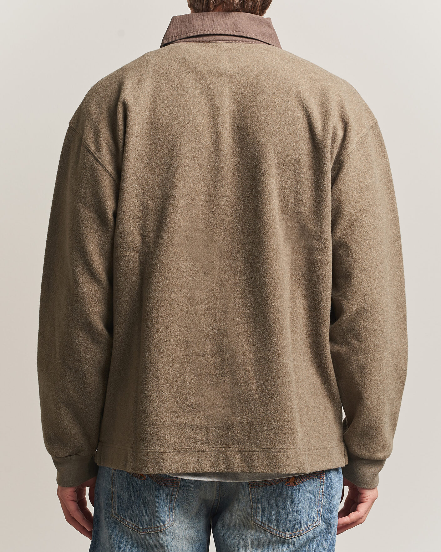 Herren | Pullover | Forét | Herb Brushed Rugby Washed Brown